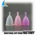 Medical grade lady silicone menstrual female cup